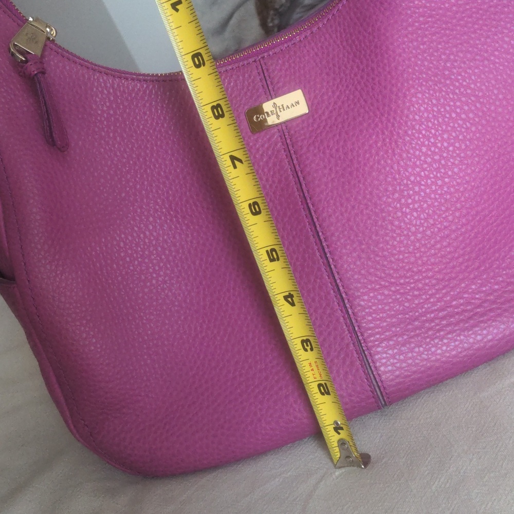 🍇 Cole Haan Hobo Bag LEATHER Purse Shoulder - Picture 14 of 14